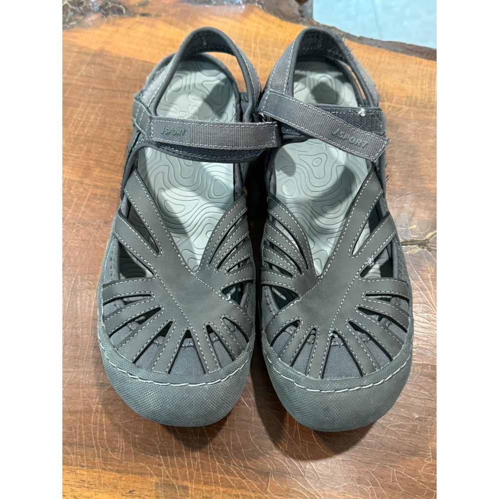 JSPORT by Jambu‎ Women's Sport Sandals Grey Closed Toe Size 9M
